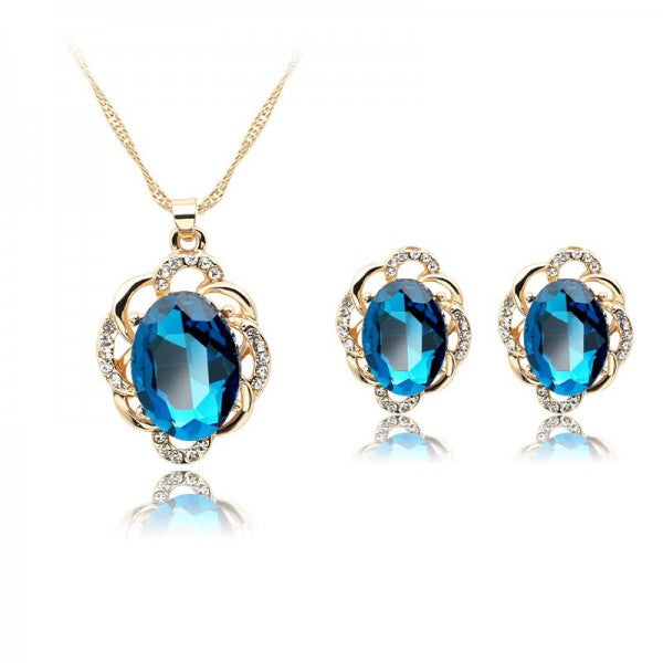 SET; NECKLACE WITH EARRINGS