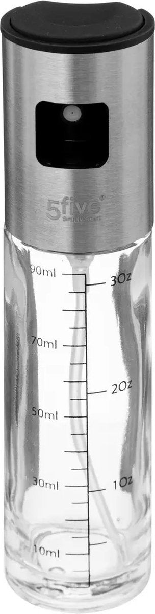 5Five Essig-/Ölsprühflasche, Spender – Glas – 100 ml – Olivenölflaschen