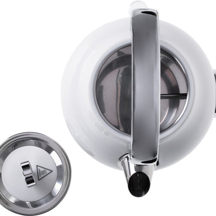 Waterkoker met thermometer - Wit - 1.7 liter - metaal