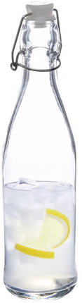 5Five Beugelfles/weckfles - glas - transparant - luchtdicht - 0.5 liter - waterfles - limonade