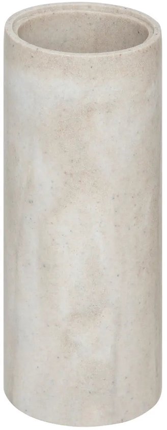 5Five Toilettenbürste Como Marble - im Halter - Kunststein - weiß - 10 x 37 cm - Bad-/Toilettenzubehör