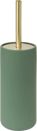 5Five Toilettenbürste Savona im Halter - Kunststein - Ficusgrün - 10 x 35 cm - WC-Bürsten - Modern - Luxus