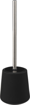 5Five WC-/Toilettenbürste mit Halter - Sandstein - Schwarz - Rund - 39 cm
