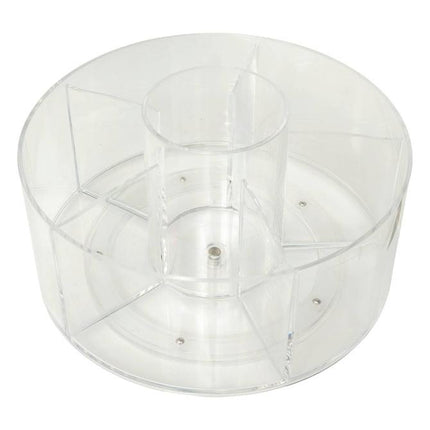 5Five Roterende Organizer - Make-up organizer - Ø23xH13cm - Transparant