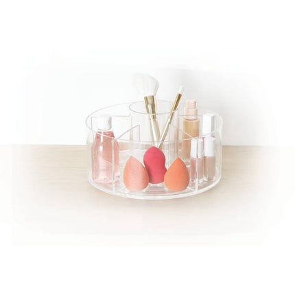 5Five Roterende Organizer - Make-up organizer - Ø23xH13cm - Transparant