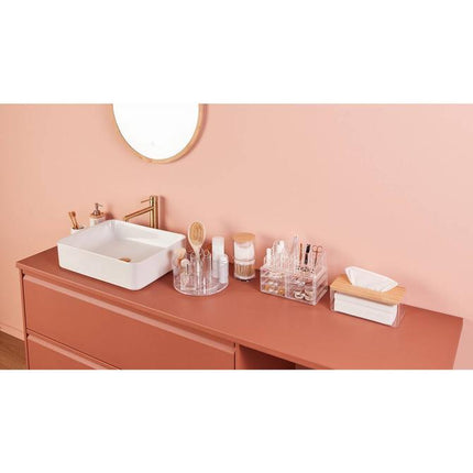 5Five Roterende Organizer - Make-up organizer - Ø23xH13cm - Transparant