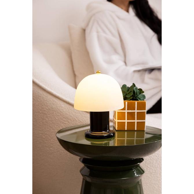 Atmosphera Lampe à poser LED - Ø16xH21cm - Noir