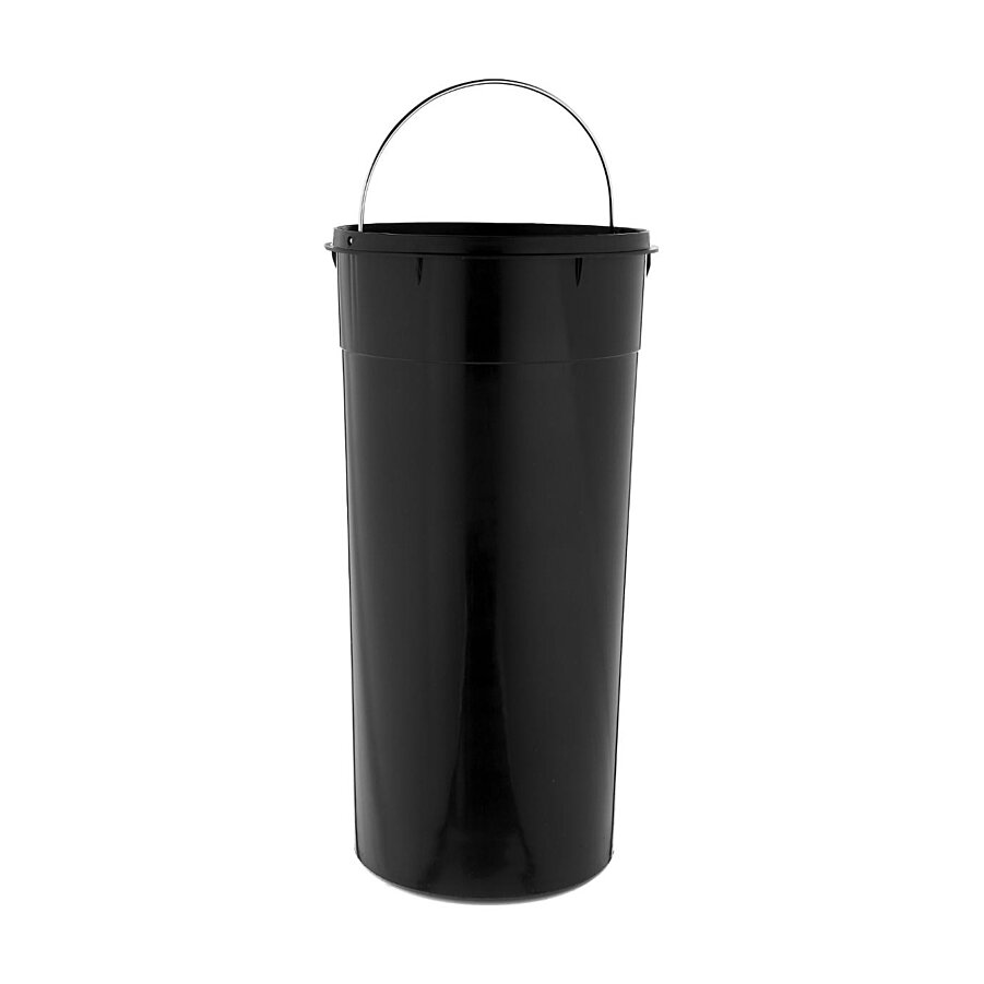 Poubelle à pédale en bambou et métal - 30 litres