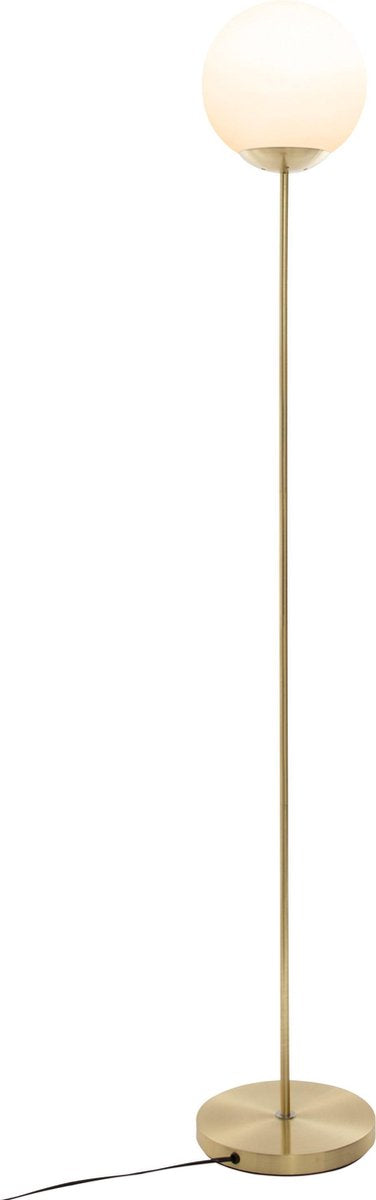 Atmosphera staande lamp goud met bol – vloerlamp van glas en ijzer, 134 cm