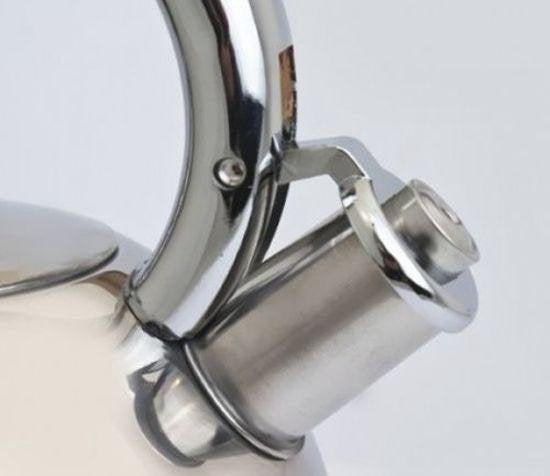 Kinghoff KH3777 - Bouilloire sifflante - Acier inoxydable - 3,0 litres - Bouilloire