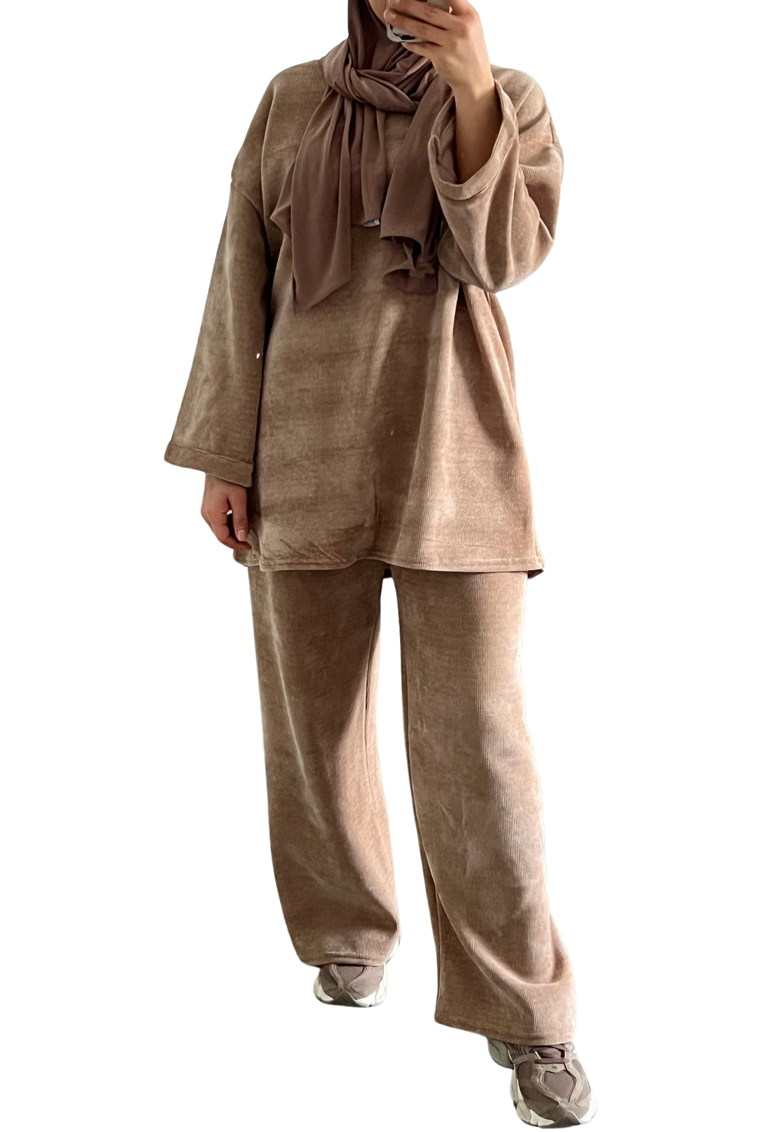 Maya twinset dames – co-ord set met lange mouwen en wide leg broek – foto 11
