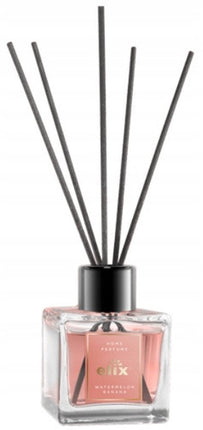 Elix - Geurstokjes Diffuser - Reed Diffuser - Luchtverfrisser - Interieur Parfum - Langdurige Huisgeur - voor Woonkamer, Slaapkamer, Kantoor & Badkamer - 100ml - Watermelon & Banana