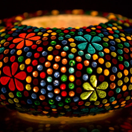 Mediterraner Teelichthalter Mosaik - Ufo
