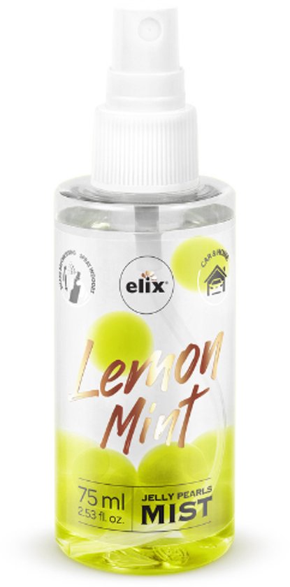 Elix Jelly Pearls luchtverfrisser spray Black – 75 ml, voor auto en interieur