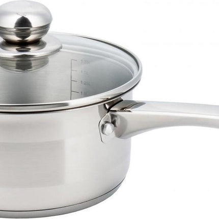 Stielkasserolle - Edelstahl - alle Kochfelder Ø 16 cm - 1,5 l