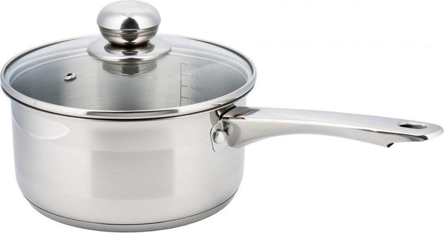 Stielkasserolle - Edelstahl - alle Kochfelder Ø 16 cm - 1,5 l