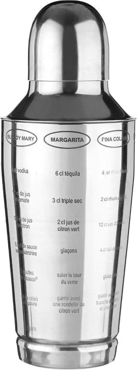 Shaker à cocktail 600 ml Inox Kit de 5 pièces