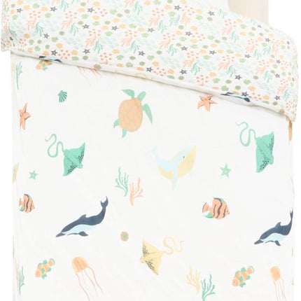 Atmosphera Kids Sea Dekbedovertrek set met 1 kussensloop 140x200cm/65x65cm