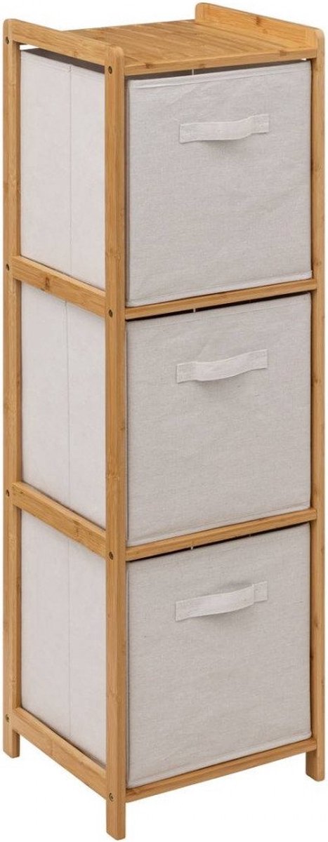 Bathroom Storage - 3 Drawers - Bamboo