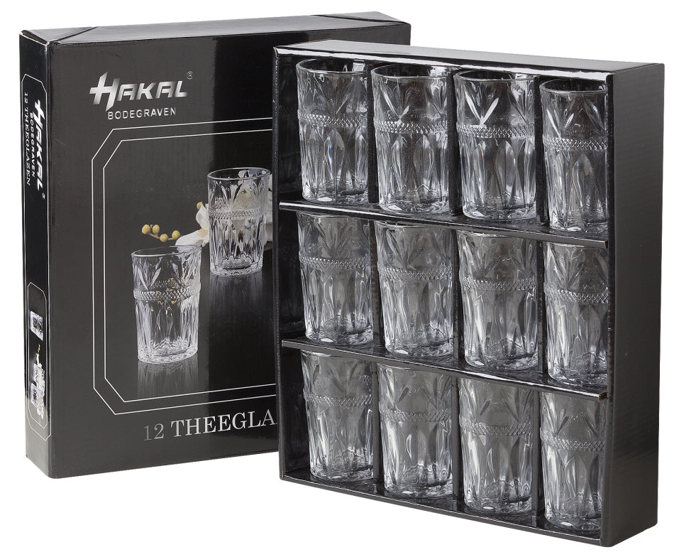 Verres transparents 12 pièces