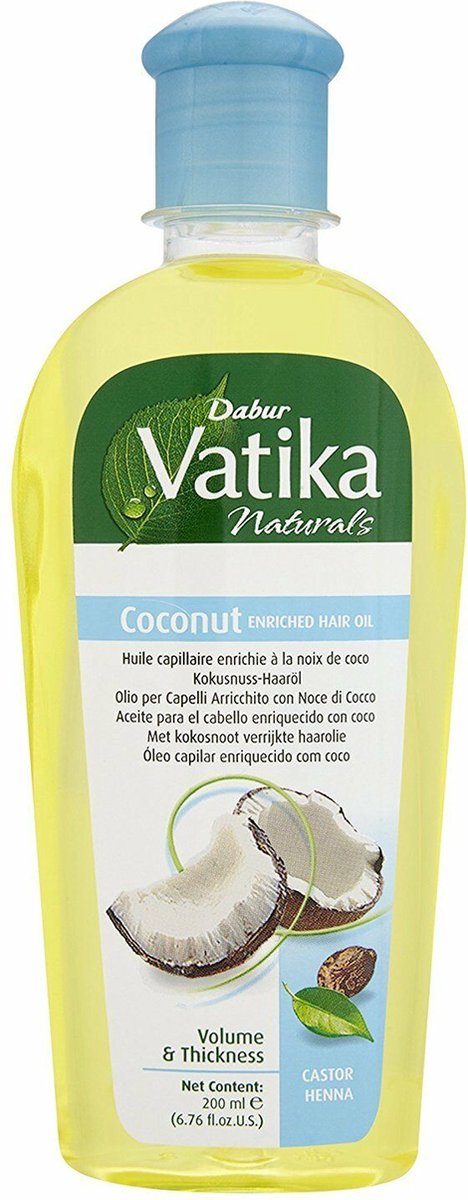 Dabur Vatika Coconut Hair Oil 200 ml – kokoshaarolie met Indiase kruiden