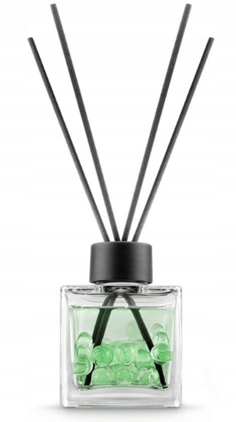 Elix - Geurstokjes - Geurstokjes met Kralen - Luchtverfrisser - Interieur Parfum Diffuser – Geurstokjes Langdurige Geur - Decoratieve Aroma Diffuser - voor Woonkamer & Badkamer - 100ml - Vineyard Essence