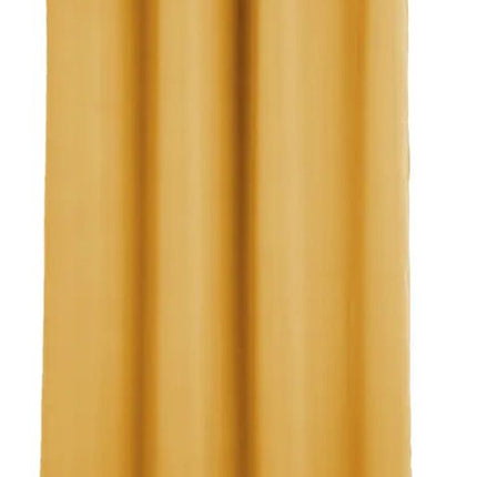 Atmosphera Verdunkelungsvorhänge - 2er Set - B135 x L240 cm - Ocker - Faltengardinen - mit Ringen - fertig zum Aufhängen