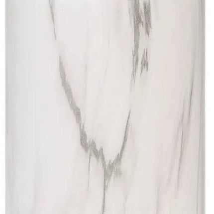 Atmosphera Blumenvase Athens - matt marmoriert weiß - Keramik - T12 x H30 cm - Stiele und Sträuße