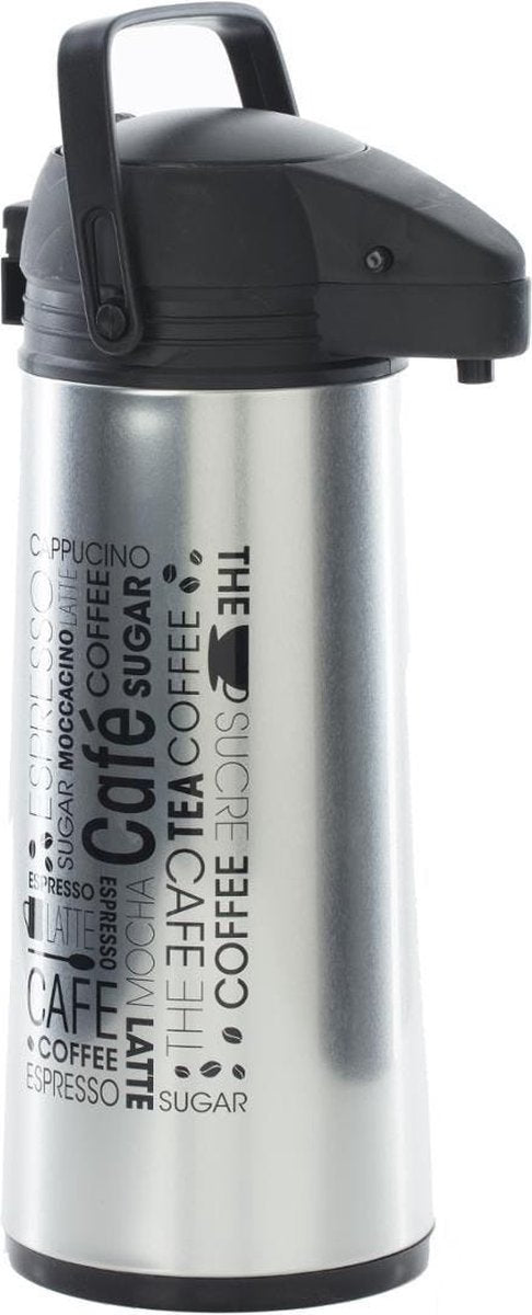 Kaffee-/Tee-Thermoskanne Edelstahl 1,9 Liter – Isolierkannen für Heiß-/Kaltgetränke