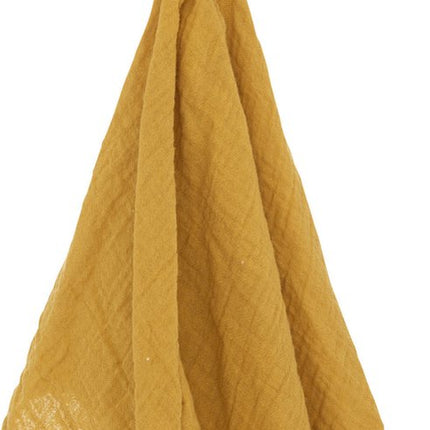 Hasen-Schnuffeltuch aus weichem Plüsch - ockergelb - 50 cm - Super sweet