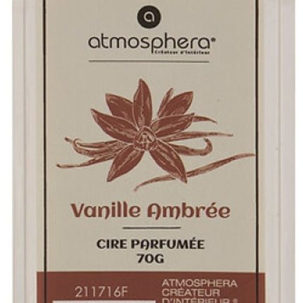 Laura Geurwax - Aromatische Wax voor Oliebrander - Wax Melt voor Geurbrander - Warme Amber Vanille Geur - 70g - 5.5 x 2 x 10.2 cm - Cedergroen
