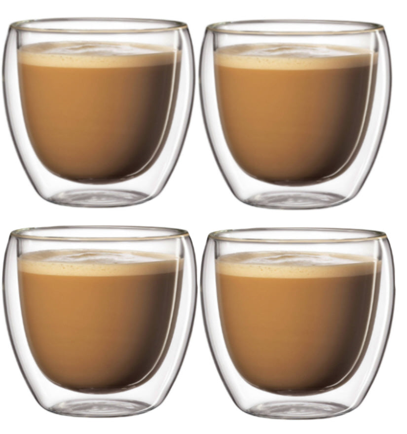 Double-walled glasses - 250 ml - 4 pieces
