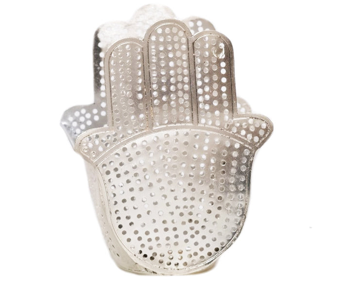 Fatima tea light holder double silver
