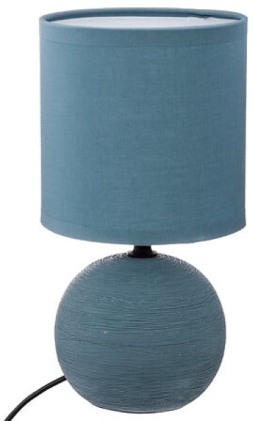 Timéo Ball Table Lamp - Ceramic Lamp - Set of 2 - Modern Table Lamp with Cord - Ambient Lighting for Living Room - Bedroom - Office - 25 cm in Height