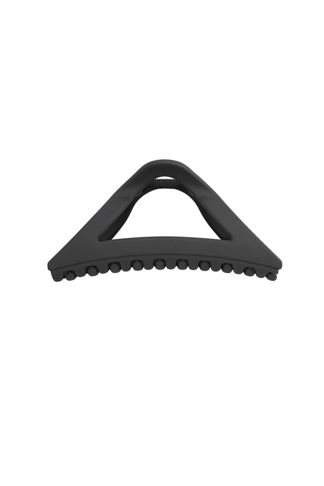 Driehoekige Haarclip - Zwarte Plastic Haarklem - 11,5 cm