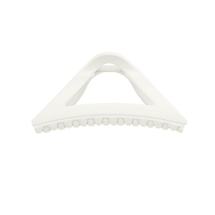 Driehoekige Haarclip - Off-White Plastic Haarklem - 11,5 cm