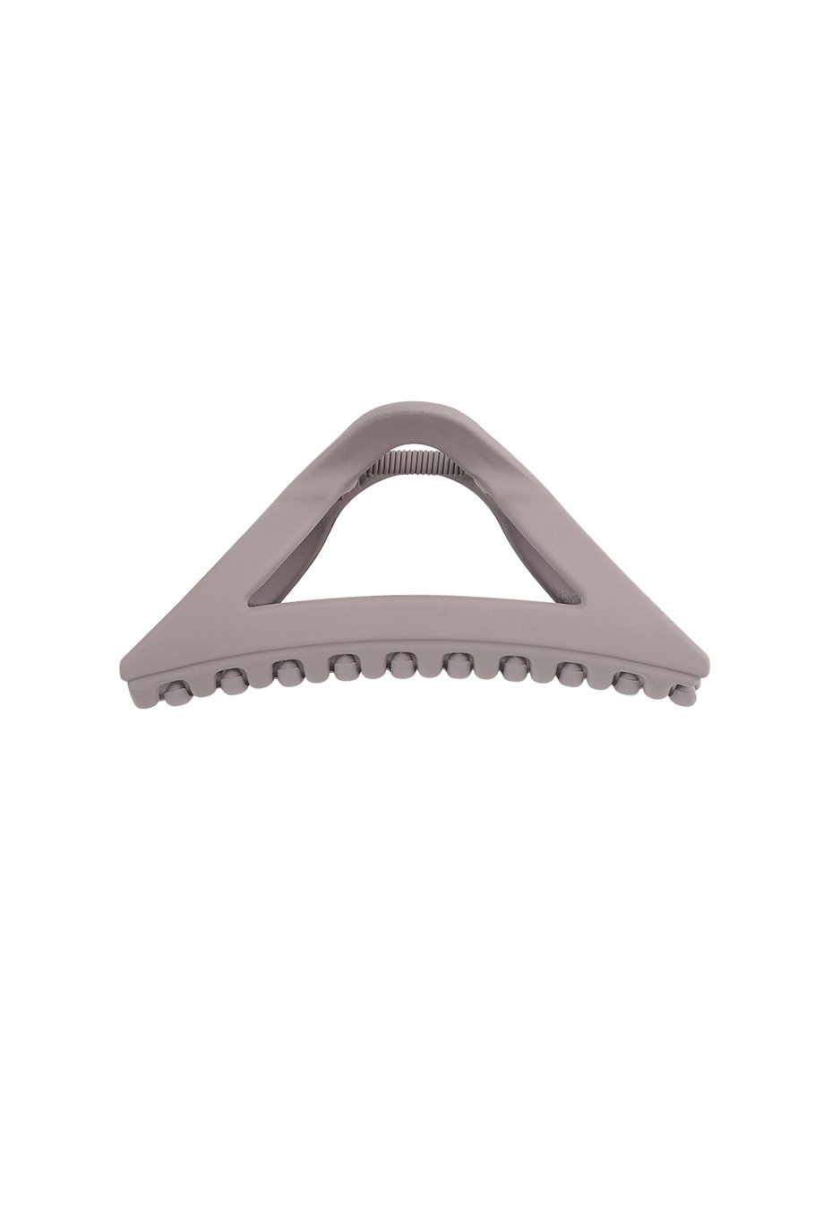 Triangular Hair Clip - Camel Plastic Hair Claw - 11.5 cm
