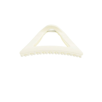 Off-White Driehoek Haarclip – Zomers Design – Plastic – 11,5 cm