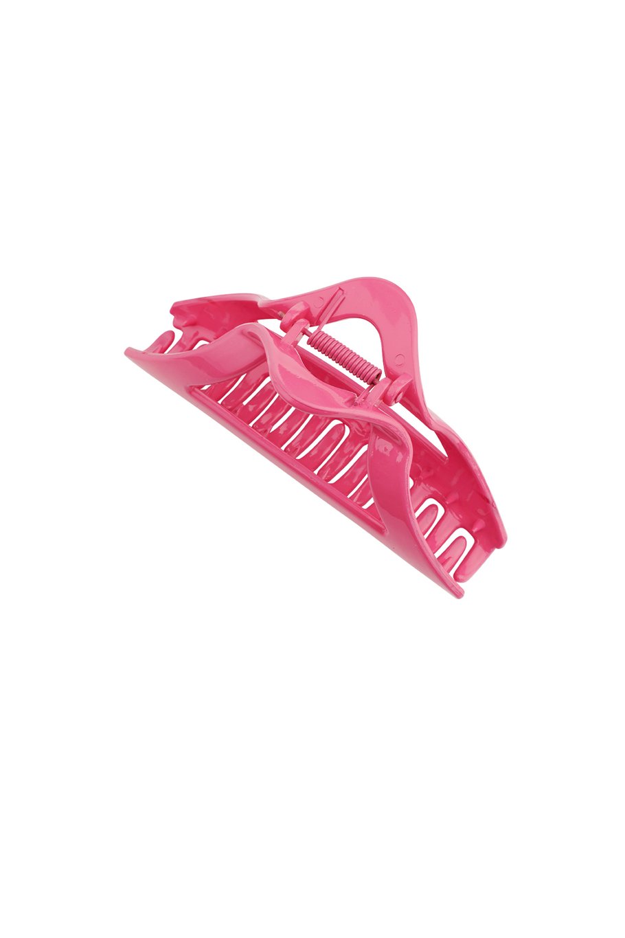 Pink - Fuchsia Triangle Hair Clip – Summer Design – Plastic – 11.5 cm