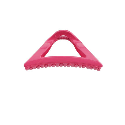 Rosa - Fuchsia Dreieck Haarklammer – Sommerliches Design – Kunststoff – 11,5 cm