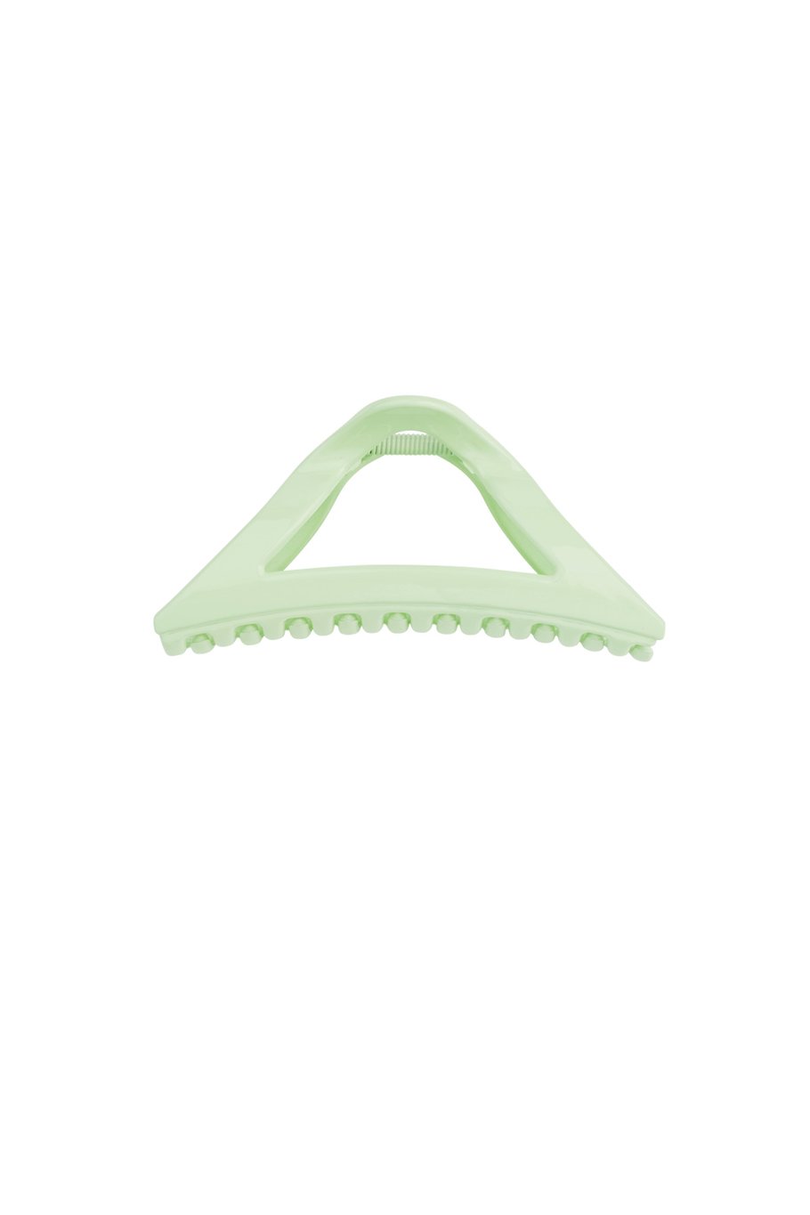 Light Green Triangle Hair Claw – Summer Design – Plastic – 11.5 cm