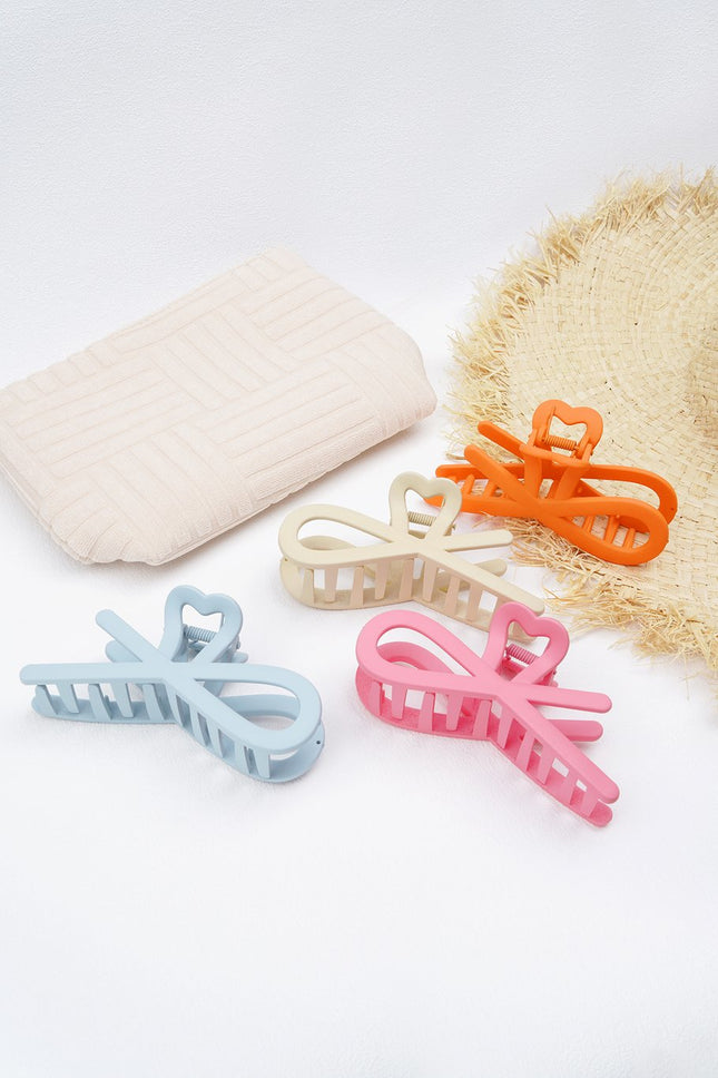 Haarclip Krullende Golven - Plastic Haarspeld - 11 cm - Roze