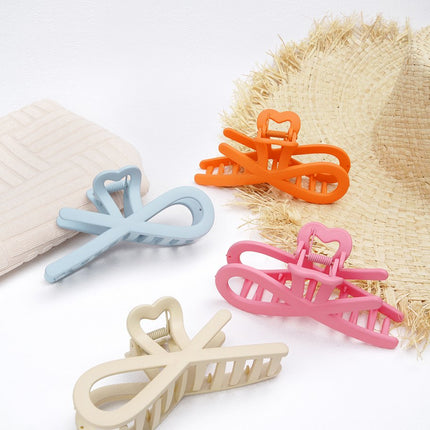 Haarclip Krullende Golven - Plastic Haarspeld - 11 cm - Zandkleur