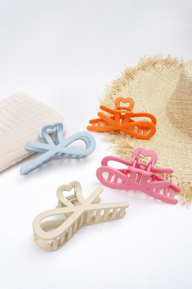 Haarclip Krullende Golven - Plastic Haarspeld - 11 cm - Zandkleur
