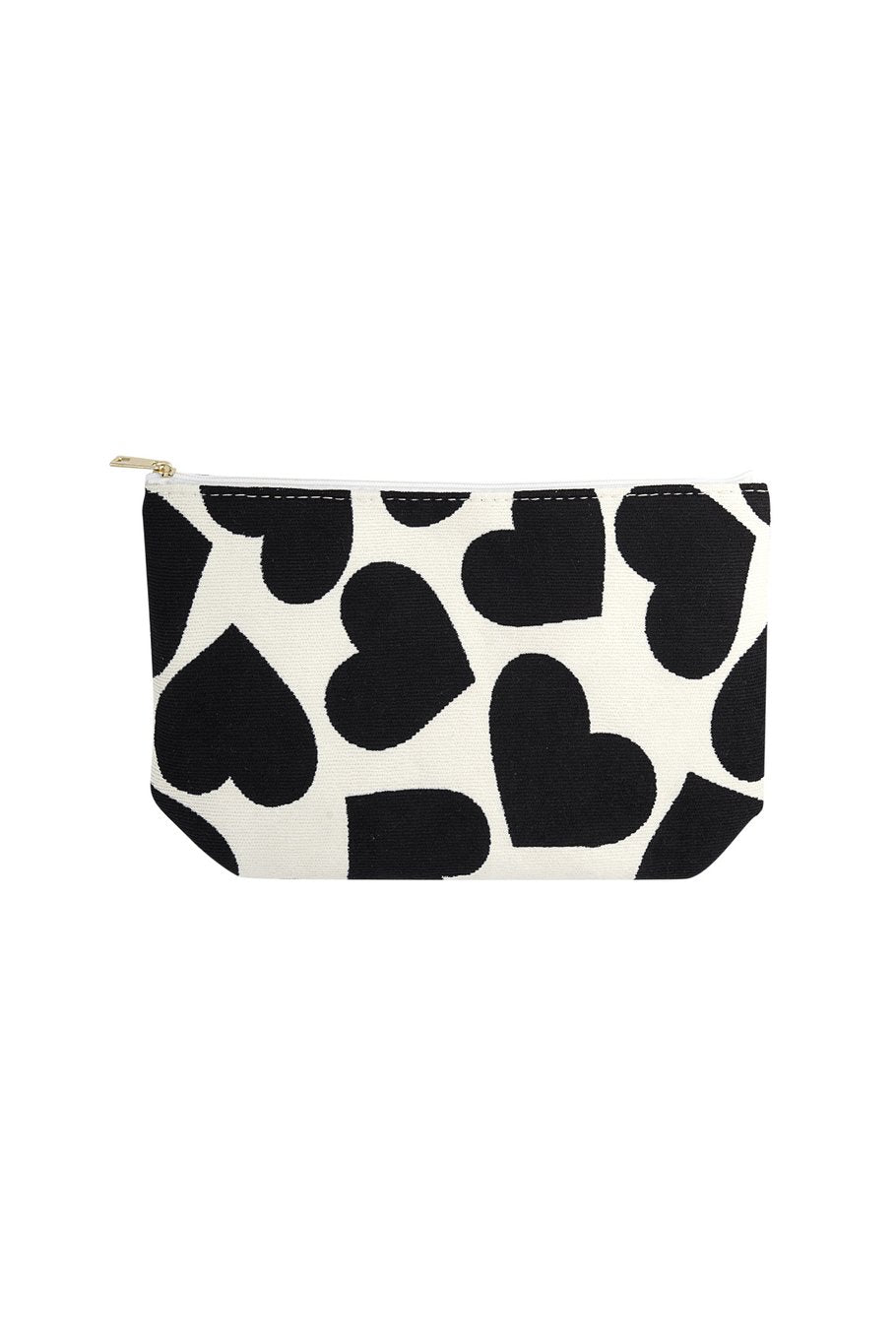 Make-up tasje met hartjes – toilettas van polyester, 25 x 16 x 17,5 cm – foto 2