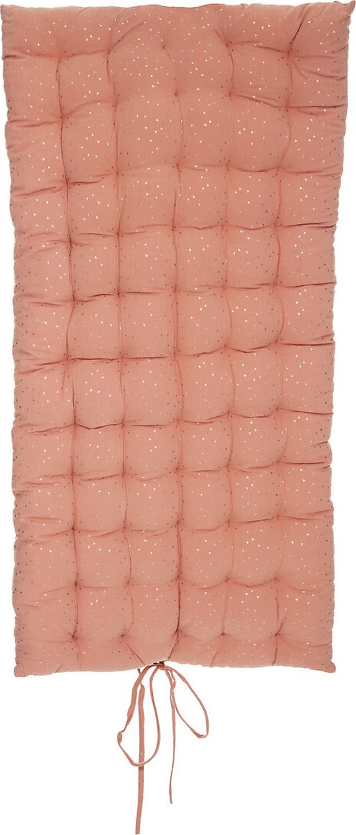 Atmosphera Kids Oya Bodenmatratze mit goldenen Dreiecken – 120x60x5cm – Terracotta