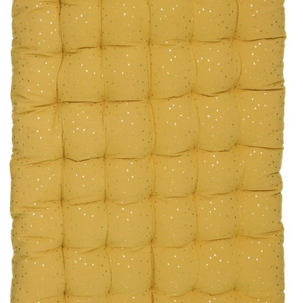 Atmosphera Kids Oya Bodenmatratze mit goldenen Dreiecken - 120x60x5cm - Ocker