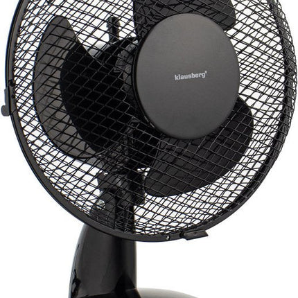 Klausberg 7473 - tafelventilator - zwart - 23 cm - 21W