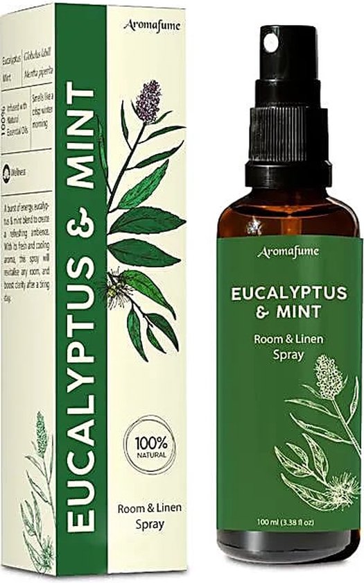 Aromafume - Eucalyptus Munt - Spray - Kamerspray - Textielspray - 100ml