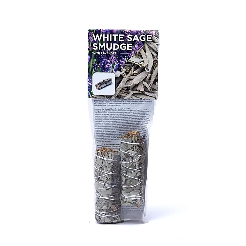 White sage smudge with lavender S set of 2